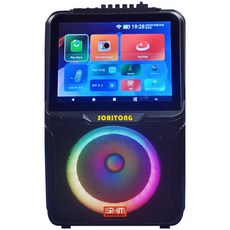 PAV-6100 충전식 휴대용블루투스 아싸 매직씽노래방 이동식앰프스피커 무선마이크 2개 150W 화면 미러링 Android/IOS 운영체제 탑재