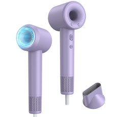 LifeSync 고속 헤어 드라이어 BLDC 모터 이온 두피케어 저소음 드라이기 1500w, PURPLE, YEY-GS86