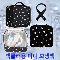 FROZY 넥쿨러용 미니 쿨러 예쁜 보냉백, 블랙, 1개