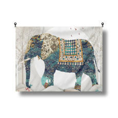 해룸 대형 패브릭 포스터 두꺼비집 가리개 페브릭 태피스트리 가림천 아트 행잉 초대형, 26.재물복 코끼리