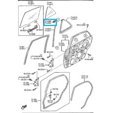 【JT馬自達原廠】TIERRA 正廠 玻璃滑槽扣子，原廠品質，確保車窗平穩升降，有效防止鬆動異音, 1個