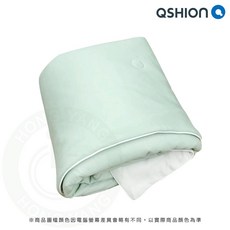 QSHION 絲滑冰感涼被 可機洗 抑菌 透氣 散熱 被子 涼被 涼感 寢具 寢飾, 綠米色