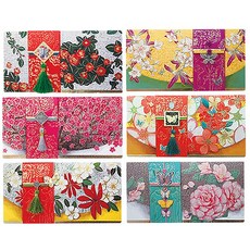 From&To 花漾零用錢信封 6款 fb211, 混合顏色, 1套