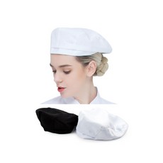 카페 제과점 시야 확보 장시간 깔끔한 위생 모자, 화이트
