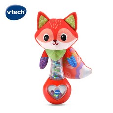 Vtech 搖擺狐狸手搖鈴 安撫玩具 抓握訓練 視覺發展 聽覺刺激 安全材質, 1個