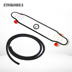 ETOKOREA 롱보드 스케이트보드 노즈가드 테일가드 악세사리 데크 기스 보호방지 10cm, 블랙, 1개