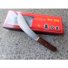 SHYR TORNG菜刀王，鋒利耐用人體工學木柄菜刀，廚房必備, 木柄日本頂級V銀 片肉高麗菜刀  撥皮肉刀, 1個