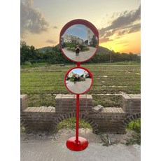 포토존거울 인테리어 볼록거울 스탠드 매장 업소용, 39.45cm 거울 + 60cm 거울 + 2m 기둥 +