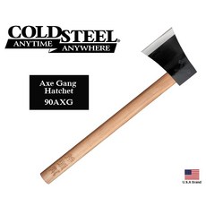 Cold Steel冷鋼斧頭Axe Gang Hatchet 1055碳鋼斧頭幫胡桃木握柄, 1個, Axe Gang Hatchet