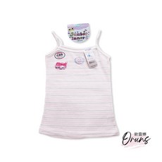 Oluna 經典條紋盾牌細肩帶背心 女童成長背心