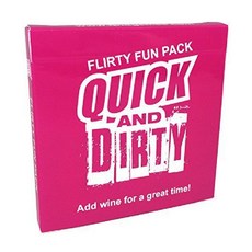 全英文 Quick And Dirty 快速和骯髒 瘋狂派對問答遊戲卡牌 刺激派對遊戲 增進英文能力, Quick And Dirty 粉盒, 1個
