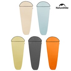 네이처하이크 하이 엘라스틱 침낭 라이너 캠핑 여행 소형 여름, 씨솔트블루, 1개