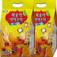 이레 복숭아 아이스티 200T(100Tx2개) uts3+1bKo, 9g