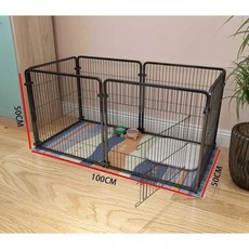 대형 철제 격리장 고양이, 1개, 100Lx50Wx50Hcm6개 B