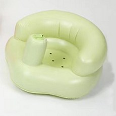 小鹿嬰兒學坐椅寶寶充氣沙發兒童餐桌椅BB學坐凳可摺疊帶娃神器, 簡單款, 1個