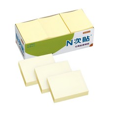 HOPAX N次貼 可再貼便條紙, 1個, 1200張, 黃色