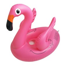 兒童充氣座圈 恐龍造型防側翻游泳圈 寶寶水上戲水玩具, 1個, 帶翅膀火鳥座圈,76*45CM