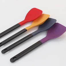 모아 실리콘 스파츌라 와이드 실리콘주걱, 옐로우, 1개