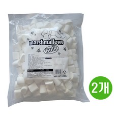 머쉬멜로우 대용량 1kg x2개 두쫀쿠용, 2개