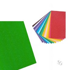 쏨숭 칼라펠트 비접착 메타릭초록색 45x30cm 1장 교재