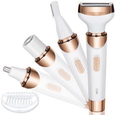 SMATIS 4in1 레이디 쉐이버 전기제모기, 화이트