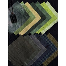 펠트공예 퀼트패키지 인형만들기 DIY 퀼트재료 세트, 2. 포레스트 그린 11x13 13개