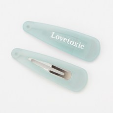 Lovetoxic 쉬어 패치 헤어핀 2개입