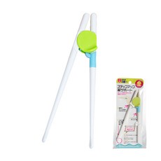 雪倫小舖 兒童學習筷子 輔助筷-自己吃飯 練習筷, 綠, 1個, F