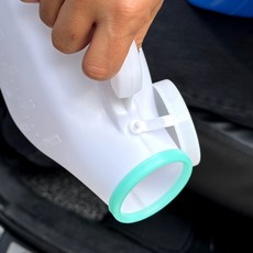 휴대용 간이 소변기 병원 환자용 소변통 요강 오줌통 노인 차량용, 1개