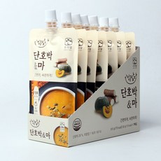 단호박 마 죽 식사대용 아침 파우치형 단호박 죽 간편 캠핑 식사대용식 병문안 국내산 휴대용 부모님 대용식
