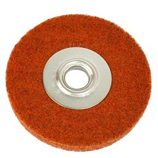 鈺瀚菜瓜布輪-鐵盤 不織布輪 四吋尼龍輪 拋光輪 手提式砂輪機專用, 1個, 【6663】鐵盤-紅