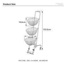 스텐 빨래바구니 이동식 빨래 철제 바스켓 수거함 바구니 실버, D. 공 3 층 더티 코트 카트