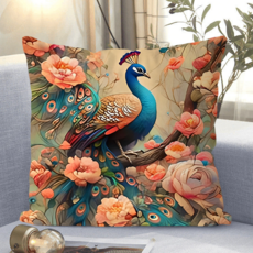 애니 캐릭터 소파쿠션 양면 소파 쿠션 솜 포함 세탁가능 고탄력 애니 굿즈 차량용 겸용 메모리폼 허리지지 내구성 강함 트렌디한 스타일, 길조새-11, 40 x 40CM (솜포함 양면쿠션)