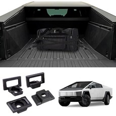 RERPRO 4팩 D링 트럭 베드 타이 다운 앵커 트럭 베드 후크 2023 2024 2025 2026 테슬라 사이버트럭 액세서리와 호환 테슬라 사이버 트럭 베드 후크 카고 후