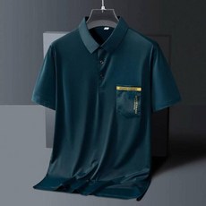 2026男士夏季冰絲涼感翻領POLO衫 短袖透氣速乾工作衫 商務休閒中年爸爸吸濕排汗運動寬鬆彈力口袋上衣