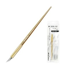 富福里 NTｶﾂﾀ-DK1P KIRIE低重心細軸筆刀，低重心配重 精密作業最適 轉向輕易 Kirie綺麗筆刀, 金, 1個