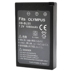 副廠電池 Olympus BLS5, 1個, 1
