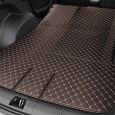 쉐리샵 르노 필랑트 2026 전용 퀄팅 트렁크매트 가죽 생활방수 차박용 일체형 선물용품, 01_브라운, 01_르노 필랑트 / 일체형