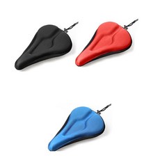 자전거 푹신한 안장커버 안장 메모리폼 쿠션, 레드_x000D_