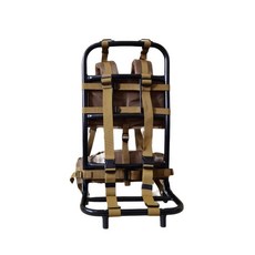 可開發票 超輕鋁合金行李摺疊負包架露營背架背重裝攜行徒步戶外登山單肩架 釣魚背架組 鋁背架 登山背架 釣魚背架 揹架, 沙色背架摺疊款