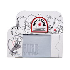 파이어라이터스 캠핑 착화제 파이어라이터스 케이스 캠핑 감성용품 슬리브 커터, 크롬, 1개