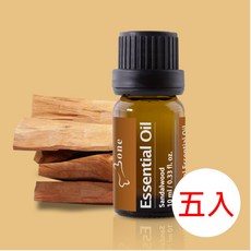 【Bone蹦克官方】送角色款擴香台 天然有機香氛療愈精油10ML 5入組 玫瑰 法國 茉莉 洋甘菊 檀香, 1個, 檀香-5入