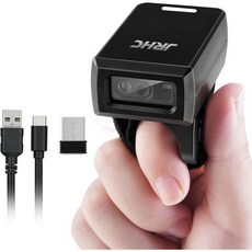 바코드 스캐너 리더기 1D 2D 착용 반지 휴대용 미니 3-in-1 블루투스 및 USB 유선 2.4G 무선 호환 iOS 안드로이드 윈도우 맥 태블릿 또는 PC