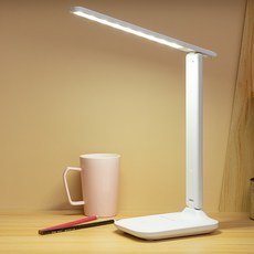 源頭廠家摺疊檯燈led兒童學生宿舍護眼讀充插兩用酒店禮品小檯燈, 插電款【只可插電使用】送線
