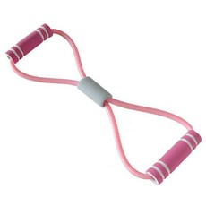 熱賣新品 8字拉力器開肩美背神器健身彈力帶家用瑜伽器材拉伸器八字拉力繩, 防滑海綿手柄仙女粉1根, 1個