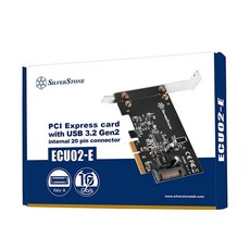 小白的生活工場*Silverstone 銀欣 ECU02-E 20p PCIe Gen 3.0 x2的擴充卡/內附短檔板, 1個