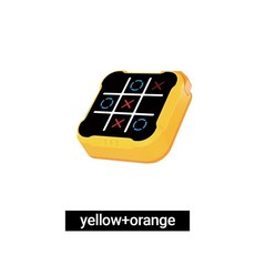 전자 틱택토 게임 체스 보드 실내 파티 가족용, 1개, 1. Yellow