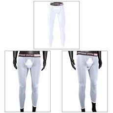 男款超薄冰絲內搭褲 夏季速乾運動跑步透明高彈長褲