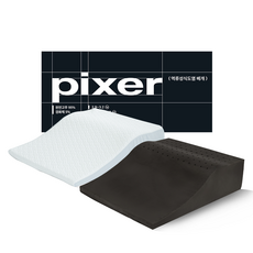 픽서 차콜라텍스 역류방지 다기능 베개, 1개, 크림 화이트