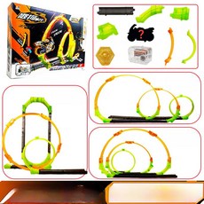 트랙 레이싱 바이크 모터카 세트, 1개, 한정판차1대+레일3가지스타일 91203